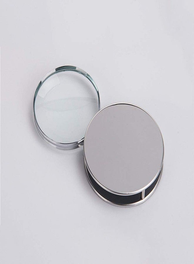 RUIXIB Portable Magnifier Foldable Round 20X Magnifying Glass with Metal Protective Case,Pocket Handheld Magnifier Loupe Lens for Reading Inspection Science Diamonds - Image 3