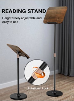 XiuWoo Book Stand for Reading Muslim Quran Bible Book Holder Music Sheet Stand Laptop Stand 1.3M Height Adjustable for Prayer Worship and Reading  - Image 2