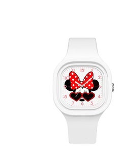 Disney Mickey Minnie Square Children's Silicone Watch