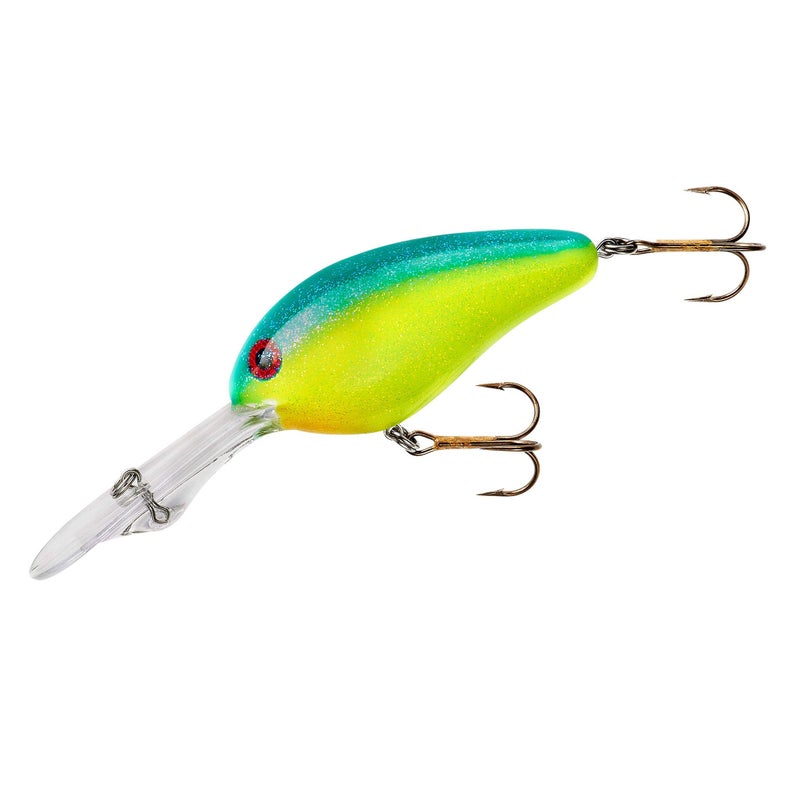 Norman Lures DD22 Deep-Diving Crankbait Bass Fishing Lure, Freshwater Fishing Accessories, 3", 5/8 oz, Chartreuse Blue - Image 1