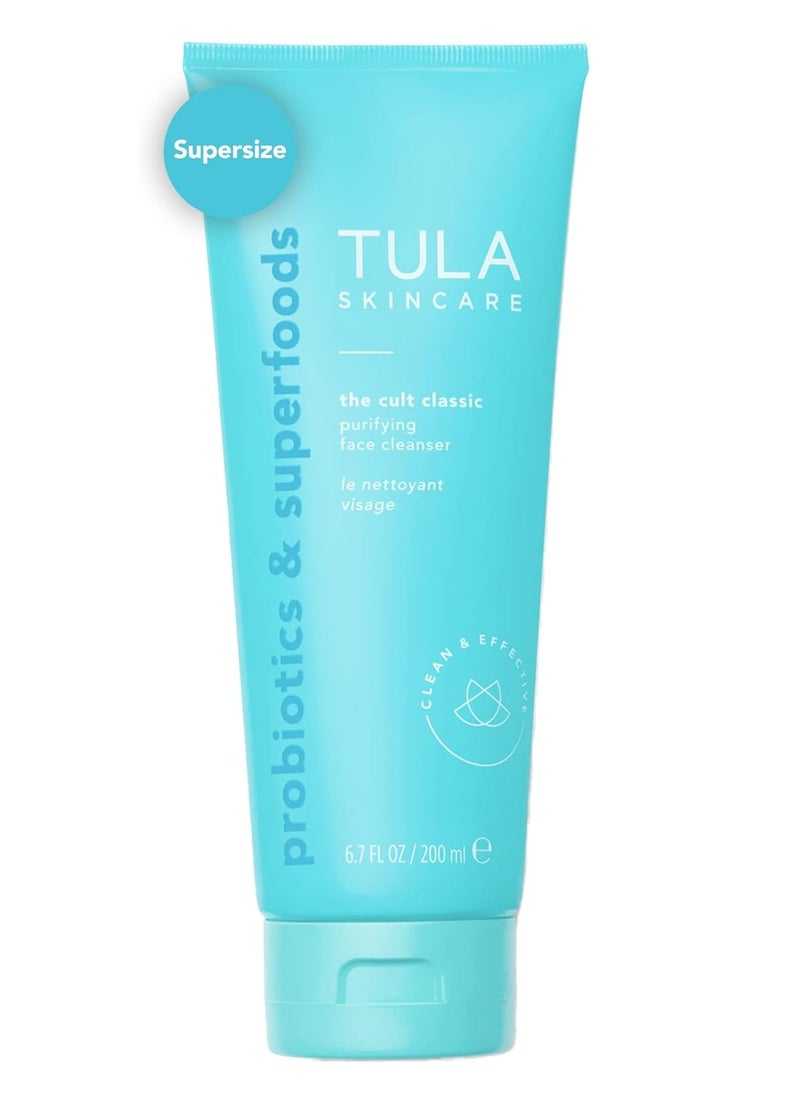 TULA The Cult Classic Purifying Face Cleanser | Gentle and Effective Face Wash, Makeup Remover, Nourishing and Hydrating | 6.7 oz. 