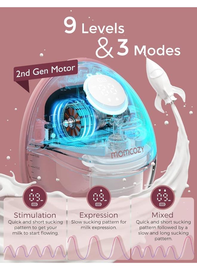 Momcozy - Momcozy M6 Hands-Free Wearable Breast Pump, 3 Modes & 9 Levels (2-Pack) - Image 1
