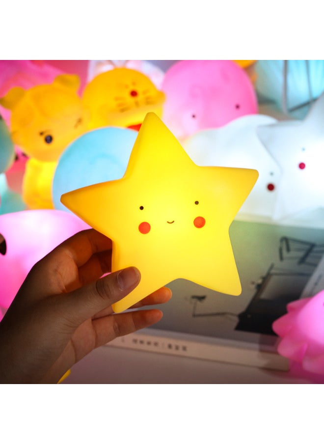 Generic - Cartoon Unicorn Moon Night Light Ins Style Logo Activity Gift Qr Code Gift Back To School-Color:Dragon Year Little Dragon Night Light Yellow - Image 1