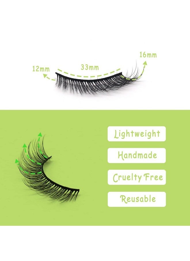 Veleasha - Fox Eye Lashes L Curl Fluffy False Eyelashes 5 Pairs Pack Cat Eye Lashes Wispy & Lightweight Fake Eyelashes For Doll Eye Makeup (Foxy 05) - Image 1