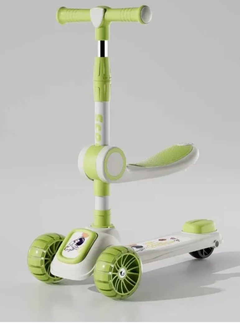 Kick scooter for kids Luminous Three Wheels with seat suitable from two years until 6 years with music and lights 