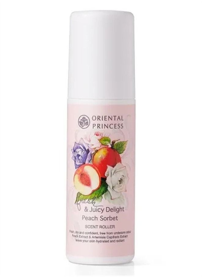 ORIENTAL PRINCESS Fresh and Juicy Delight Peach Sorbet Scent Roller Deodorant 70ml 