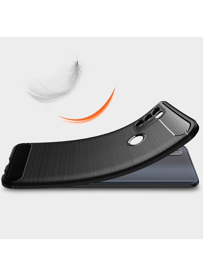 اس-توب جراب لهاتف Motorola Moto G50 مصنوع من ألياف الكربون المصقولة TPU - Image 3