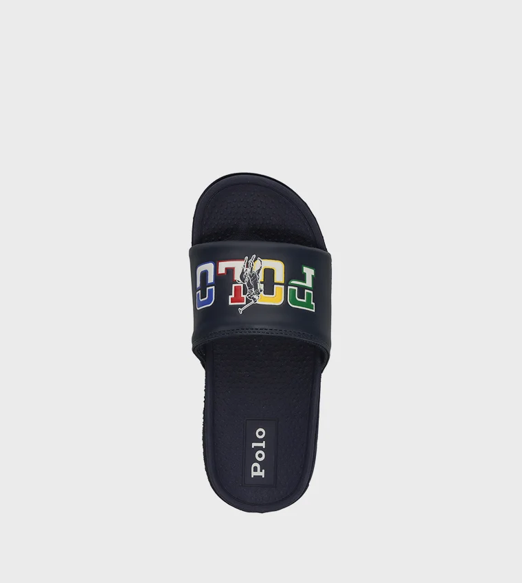 بولو رالف لورين FAIRVIEW Logo Printed Slides