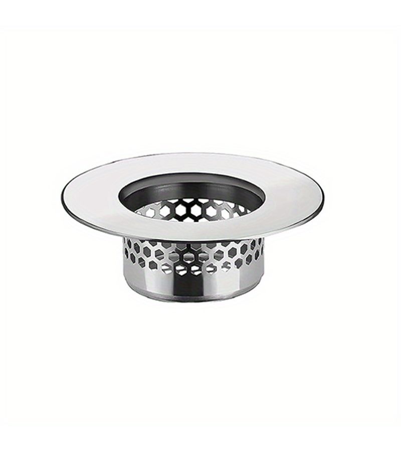 Silvery Stainless Steel Bathroom Sink Strainer 1pc with 1.25 to 1.6 Inch Mounting Hole - Image 3
