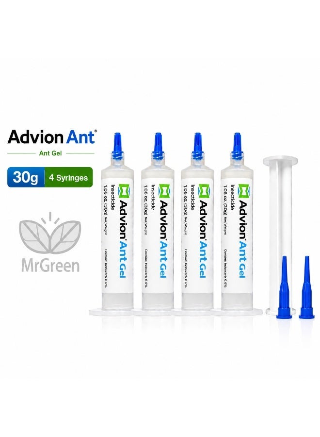 Advion Original Ant Gel – 4 Syringes, 30g – Made in USA - Image 1