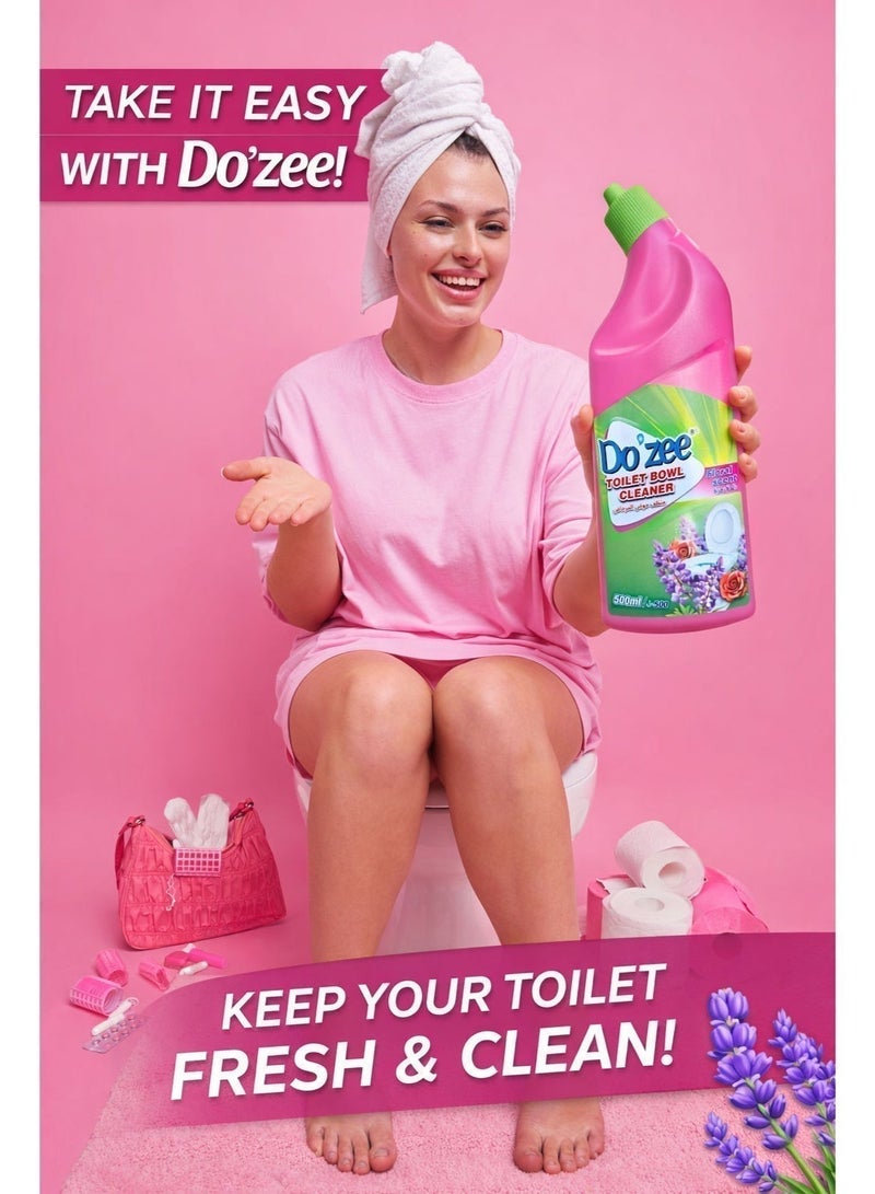 Do'zee Cleaning Bundle | Turbo Blue Dish Wash 1L + Lemon Dish Wash 1L + Floral Toilet Cleaner 0.5L - Image 3