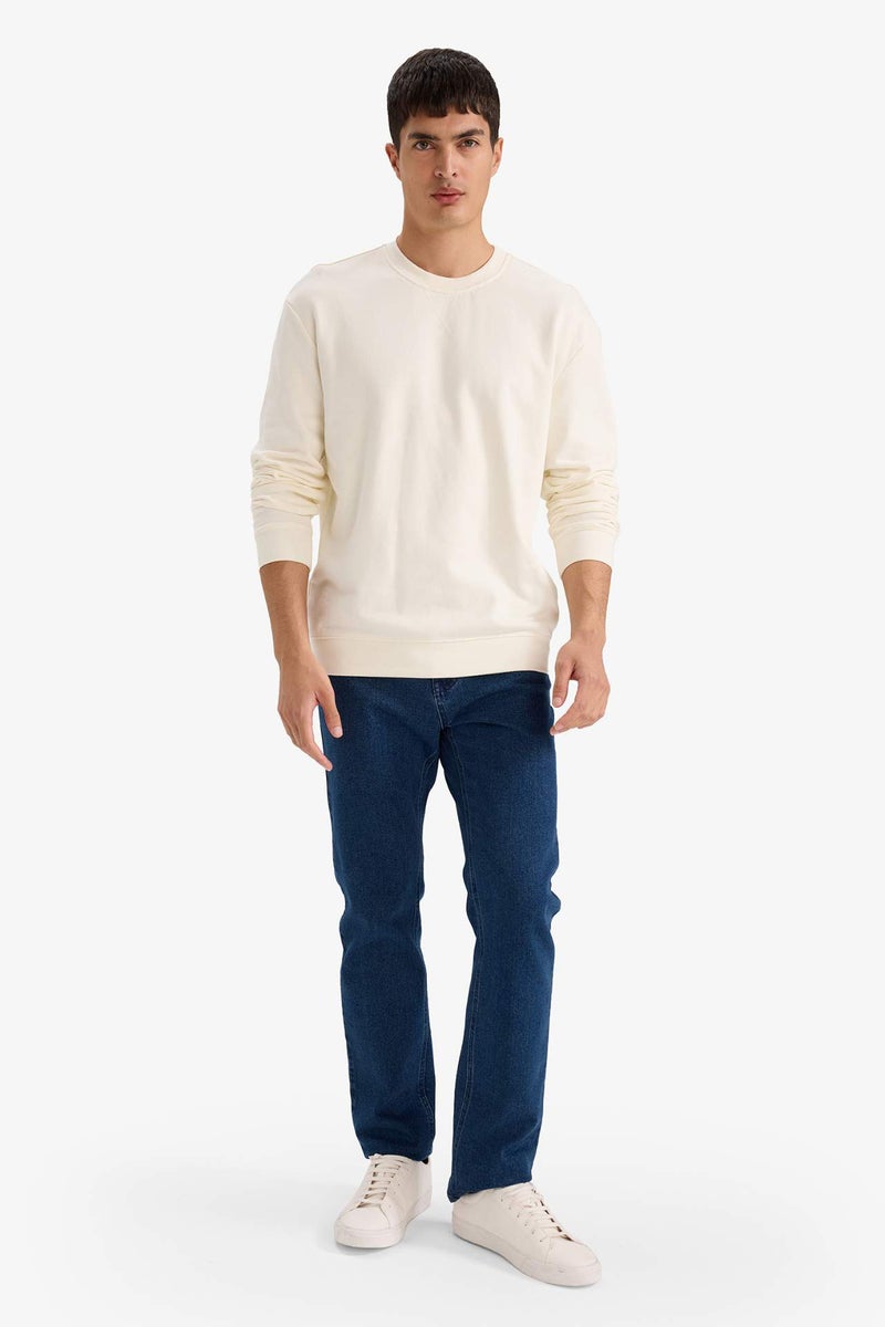 DeFacto 100% Cotton Basic Sweatshirt - Image 2