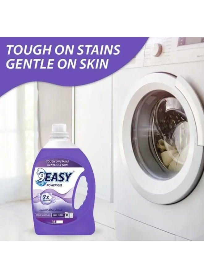 9EASY Lavender Fresh Laundry Liquid 3L - Image 2