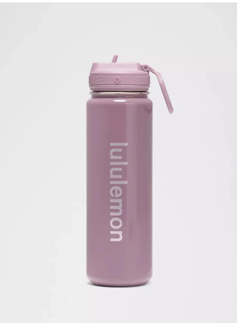 lululemonStainless steel sports vacuum insulated water bottle, suitable for holding water, iced tea, hot tea, etc., with a capacity of 710 milliliters.