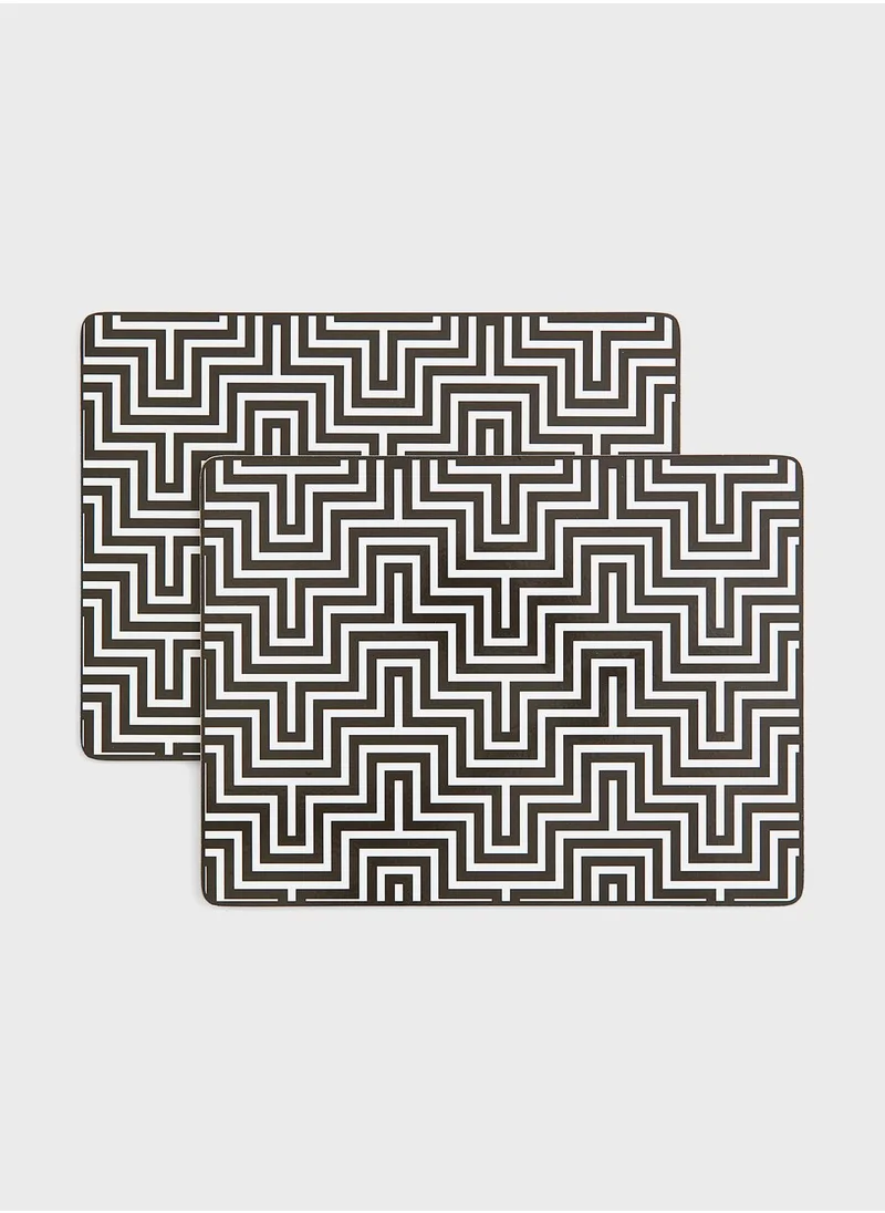 H&M 2-Pack Graphic-Print Place Mats