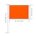 Consummate 25 Pack Solid Orange Flag Small Mini Plain Orange DIY Flags On StickParty Decorations for ParadesGrand OpeningKids BirthdayParty Events Celebration 82 x 55 inchs118 inchs - Image 2