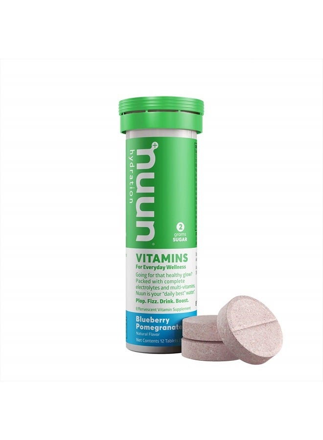 Nuun Vitamins: Blueberry Pomegranate Hydration Supplement (2 Tubes of 12 Tabs)2 - Image 2