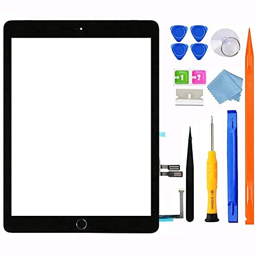 JPUNG for iPad 6 (6th Gen 2018 Released) Screen Replacement Glass Digitizer, Only for 6th Generation A1893 A1954 Touchscreen 9.7 Inch Front Panel, with Home Button +Full Repair Tools Kit - Image 4