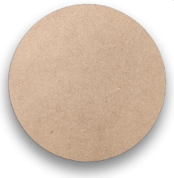 Ditya Crafts MDF Boards for Art and Craft, Wood Round MDF Sheets for Resin Work, Craft Work, DIY MDF Cutouts 10 inches Set of 2 - Image 1