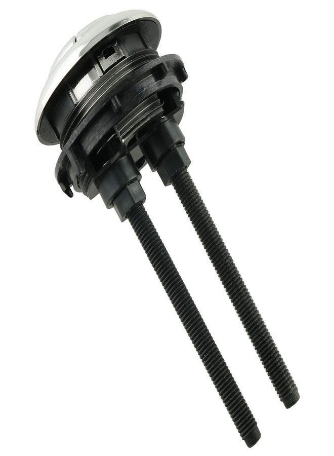 تيج زر ضغط المرحاض من Tegg بخيط 48 مم ورأس دائري وزر ضغط خزان المياه الموفر للمياه بتأثير الكروم - Image 3