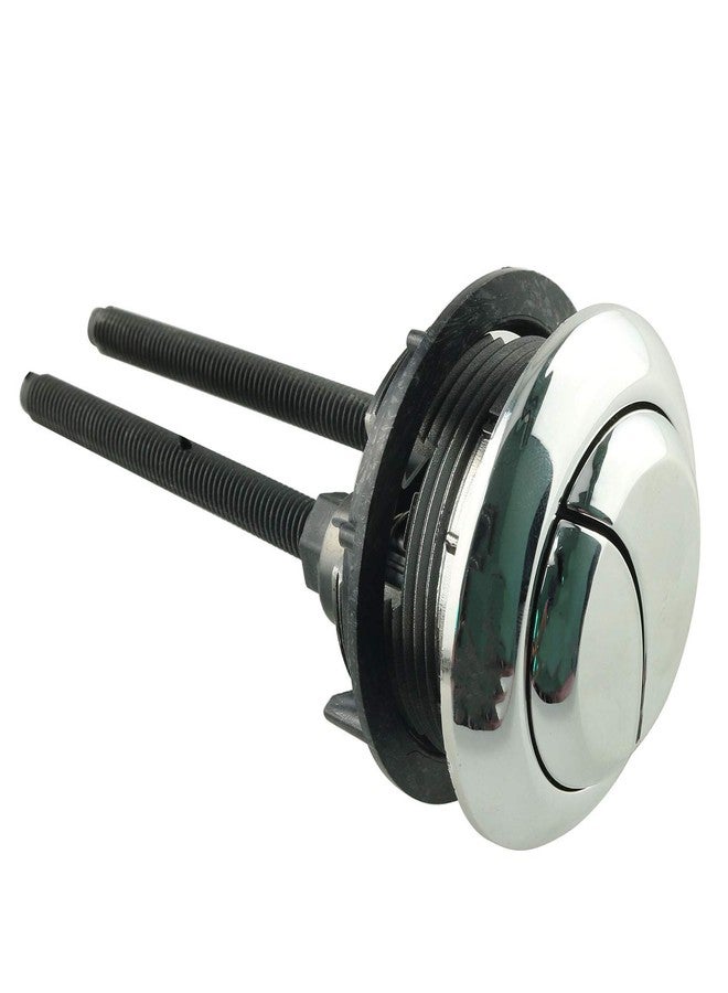 تيج زر ضغط المرحاض من Tegg بخيط 48 مم ورأس دائري وزر ضغط خزان المياه الموفر للمياه بتأثير الكروم - Image 5