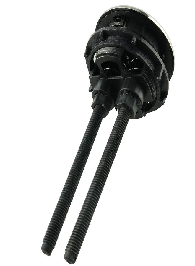 تيج زر ضغط المرحاض من Tegg بخيط 48 مم ورأس دائري وزر ضغط خزان المياه الموفر للمياه بتأثير الكروم - Image 4