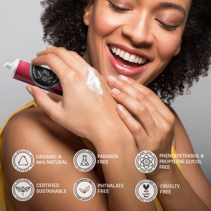 La Chatelaine 20% Shea Butter Hand Cream Travel Size, Men, Unisex, Organic Argan Oil, Moisturizing, Nourishing, Extra-Rich Hand Lotion, Made in France, Paraben Free, 1 oz / 30ml (Sandalwood) - Image 3