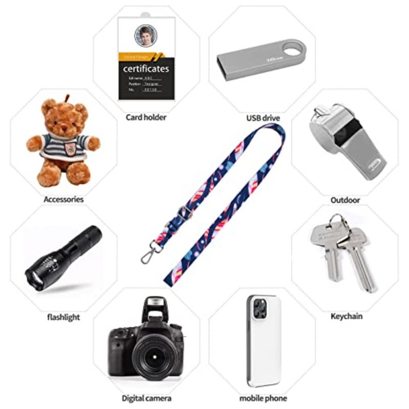 Phone Lanyards, Wrist Lanyards for Keys, Adjustable Shoulder Neck Strap, Universal Crossbody Cell Phone Lanyard for iPhone Case ID Badges, Card Holder, Car Key, and Most Smartphones Feather - Image 4