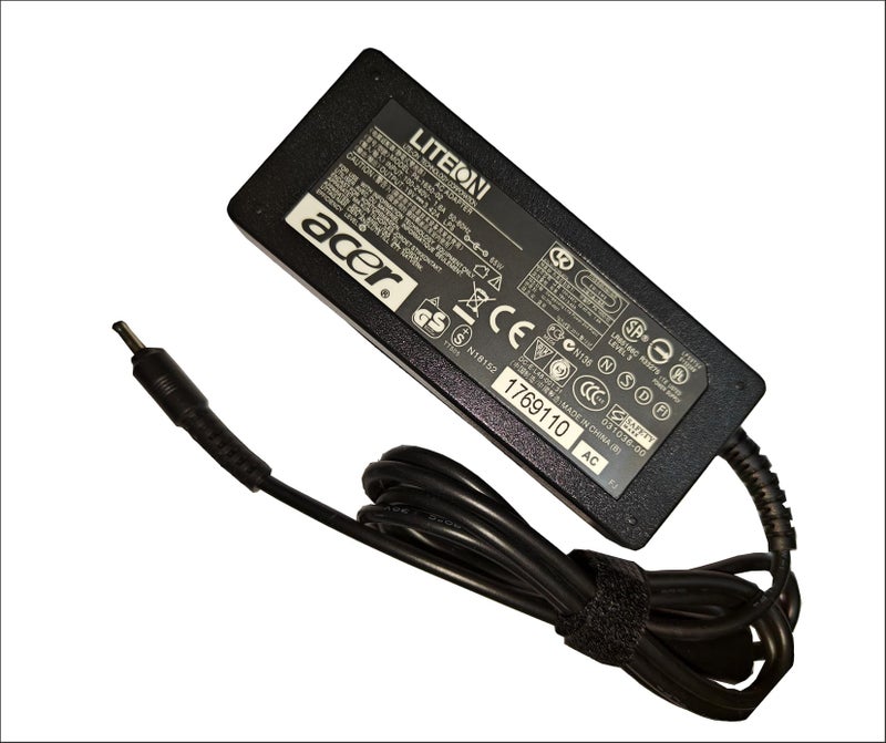 Maxelon Acer Aspire 19V 3.42A 65W Replacement Laptop Battery Charger for Chromebook C720 C720P Ac Adapter- (with Power Cable) - Image 1