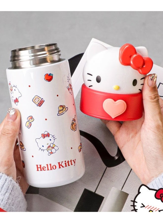 هالو كيتي زجاجة ماء من الستانلس ستيل هيلو كيتي 316 كوب حراري بدرجة طعام للماء الساخن والبارد 350 مل - Image 2