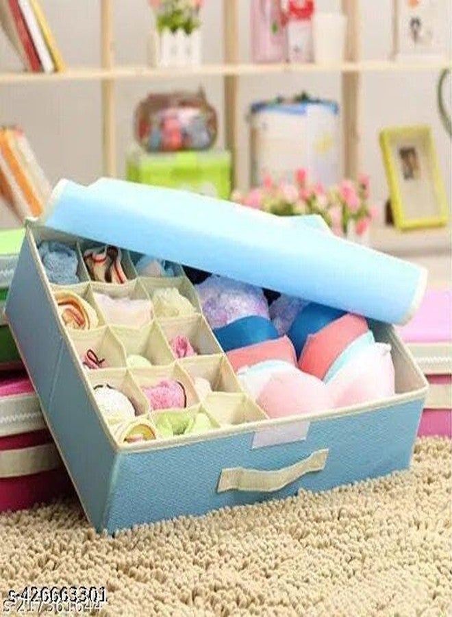 UNICRAFTS unimart India Lingerie Storage Organizer Pink Blue P2 UNI-P093UNI-P093 - Image 3