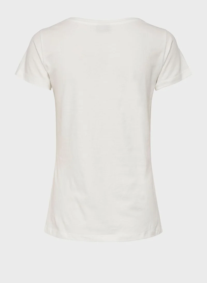 Jacqueline de Yong Slogan T-Shirt