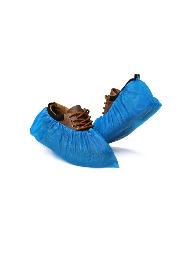 Vaultex Shoe Covers Disposable Non Slip for Indoors 100 Pack(50 pairs) Recyclable Shoe Booties Waterproof Shoe & Boot Covers  - Image 1
