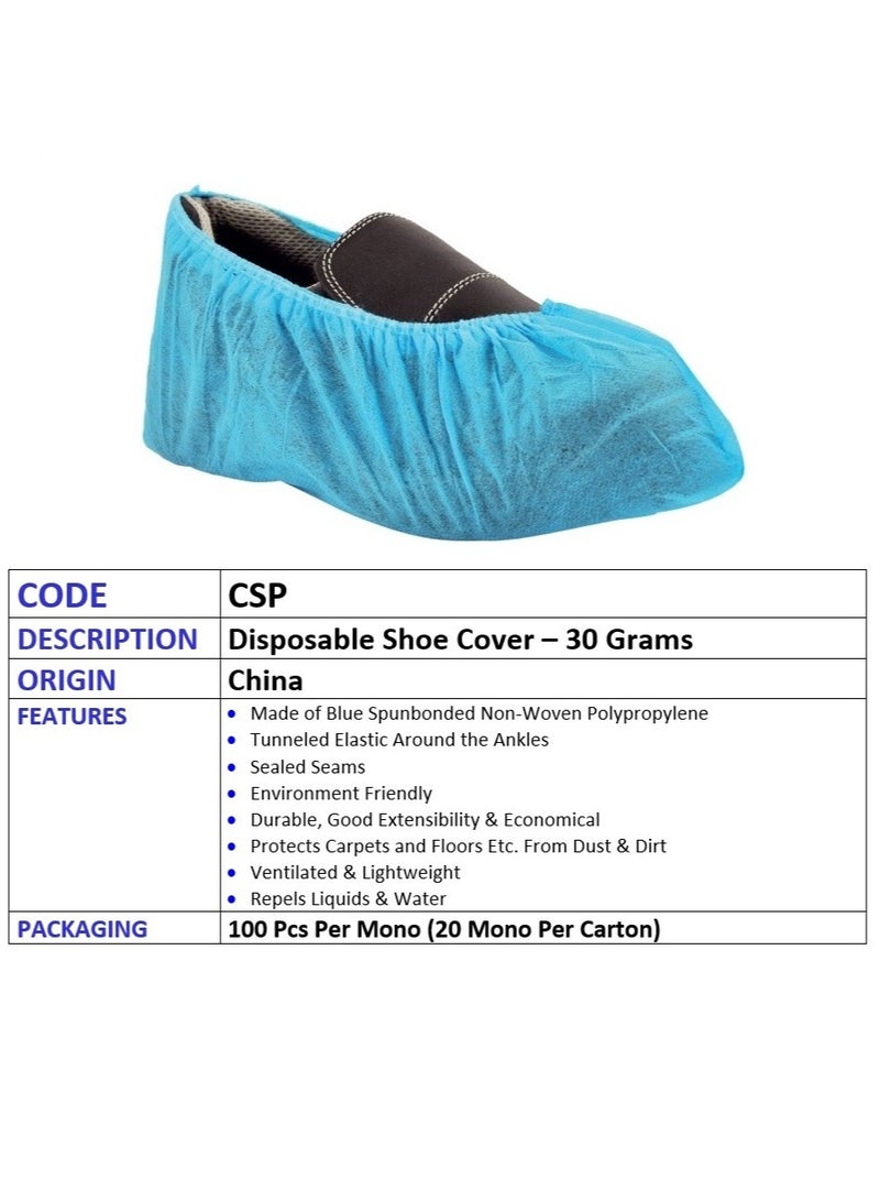 Vaultex Shoe Covers Disposable Non Slip for Indoors 100 Pack(50 pairs) Recyclable Shoe Booties Waterproof Shoe & Boot Covers  - Image 2