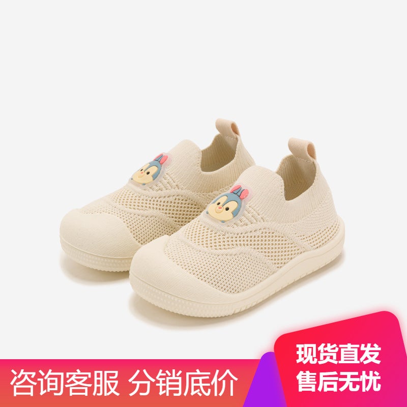 25 New Spring Mesh Breathable Fly Woven Shoes Girl Baby Slip-On Casual Shoes Non-Slip Soft Sole Loafers - Image 3