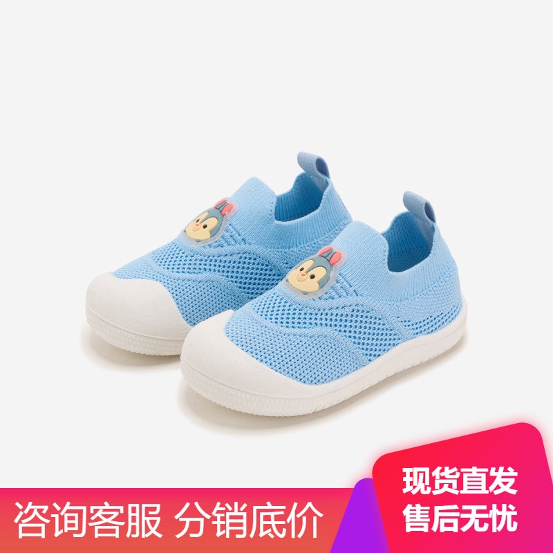 25 New Spring Mesh Breathable Fly Woven Shoes Girl Baby Slip-On Casual Shoes Non-Slip Soft Sole Loafers - Image 4