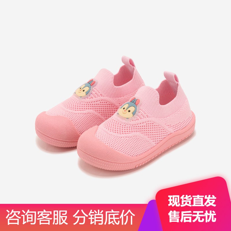 25 New Spring Mesh Breathable Fly Woven Shoes Girl Baby Slip-On Casual Shoes Non-Slip Soft Sole Loafers - Image 2