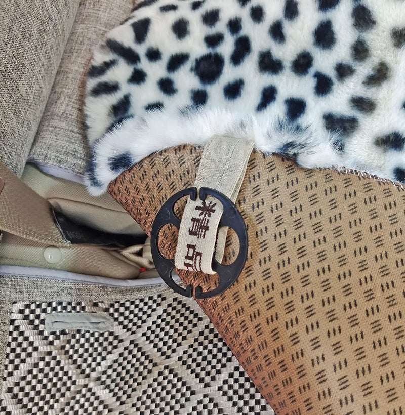 acdiac Winter Soft Warm Faux Rabbit Fur car seat Cushion,Universal fit Plush Front and Back Fuzzy car seat Pads Cushion Cover Protector - 1pcs (Back seat 1pcs, Leopard dots) - Image 5