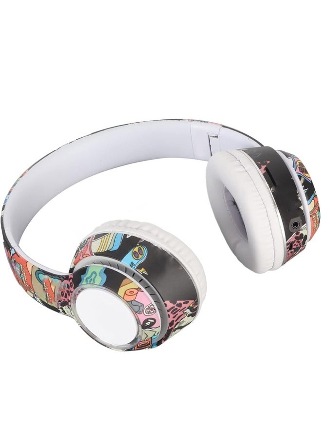 MIQIA Miqia Wireless On Ear Headphones Bluetooth Headset with HiFi Stereo Sound Portable Headset with Adjustable Headband Built in Microphone White  - Image 3