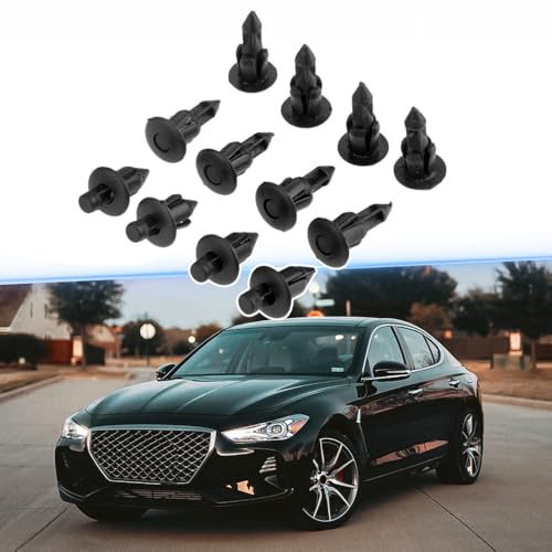 Mtsooning 50PCS 6mm M6 Fender Clip Retainer Bumper Nylon Push Rivet Pins Screws Replacement for Honda Kawasaki Suzuki GSX-R Yamaha YZF R1 R6 Toyota Lexus Splash Shield Fender Liner Bumper - Image 4