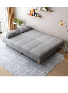 Poppins Home Armless Sofa Bed with Tight-Back Design In Modern Blend Fabrics  - Image 3