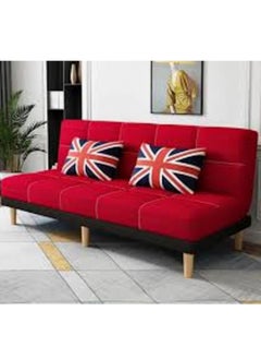 Poppins Home Armless Sofa Bed with Tight-Back Design In Modern Blend Fabrics  - Image 1