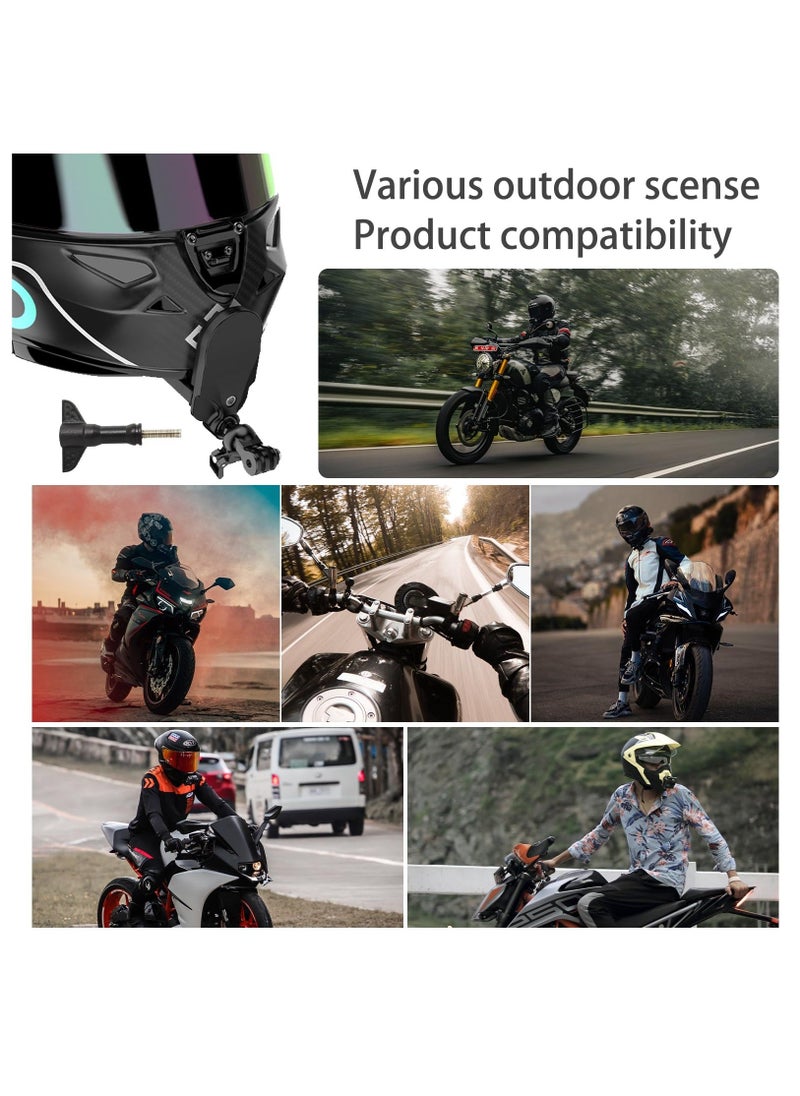 Generic - Motorcycle Helmet Chin Mount Kit Compatible with GoPro Hero 12 11 10 9 8 7 6 5 Black, DJI Osmo Action, Insta360, AKASO, Campark, YI and More Action Camera - Image 1