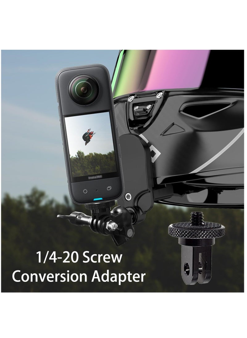 Generic - Motorcycle Helmet Chin Mount Kit Compatible with GoPro Hero 12 11 10 9 8 7 6 5 Black, DJI Osmo Action, Insta360, AKASO, Campark, YI and More Action Camera - Image 1
