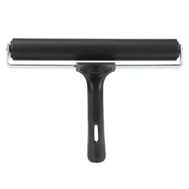 Walfront 7.8 Inch Soft Rubber Brayer,Rubber Brayer Roller Paint Brush Ink Applicator Art Craft Oil Painting Tool - Image 1