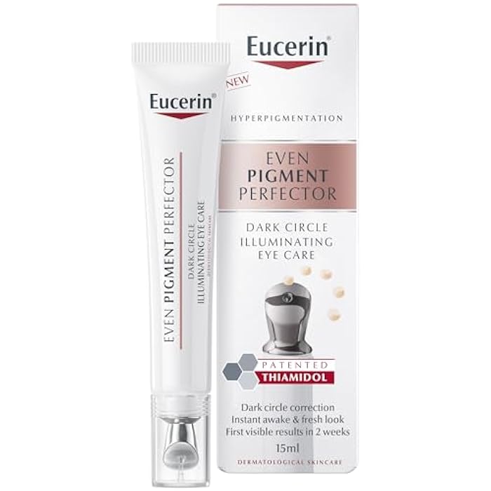 Eucerin Even Pigment Perfector Eye Corrector Dark Circle Illuminating Eye Care Cream, for Immediately Fresh and Awake Look & Reduction on Dark Circles with Thiamidol, Effective in 2 Weeks, 15ml - Image 1