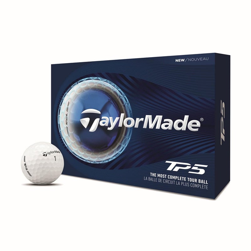 TaylorMade Golf TP5 White One Dozen - Image 1