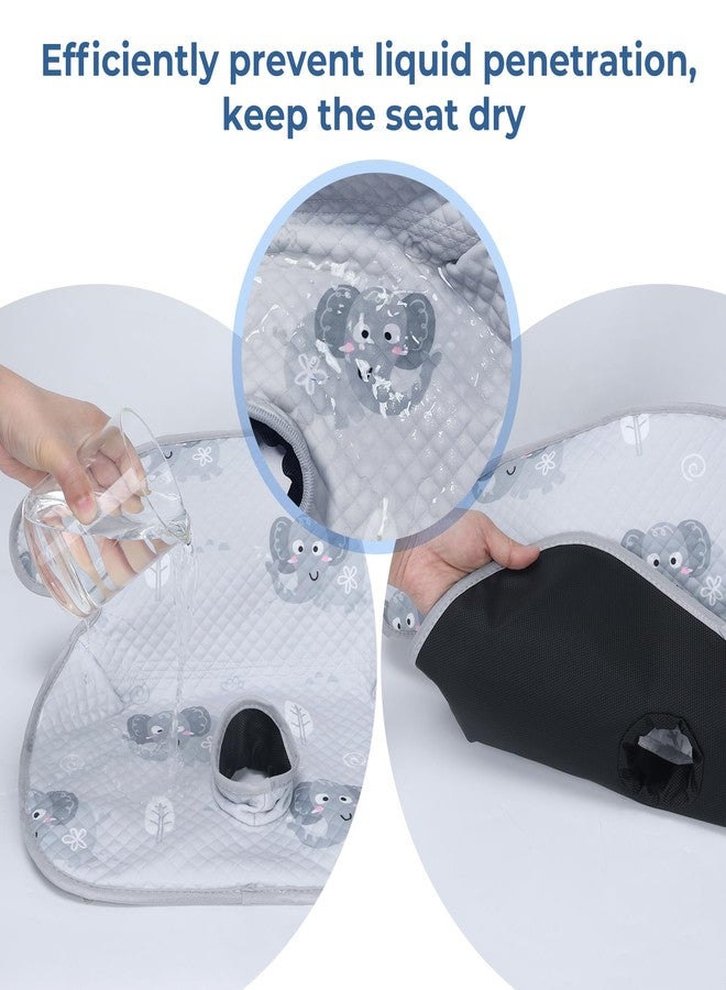 COOLBEBE Car Seat Protector for Potty Training, Dry Waterproof Car Seat Liner Toilet Training for Baby Infant Toddler, Piddle Pads Cover Car Seat Pad for Strollers & Carseat (Grey) - Image 2