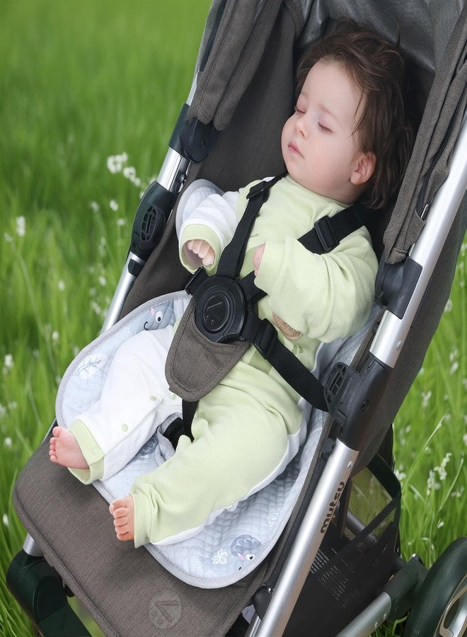 COOLBEBE Car Seat Protector for Potty Training, Dry Waterproof Car Seat Liner Toilet Training for Baby Infant Toddler, Piddle Pads Cover Car Seat Pad for Strollers & Carseat (Grey) - Image 3