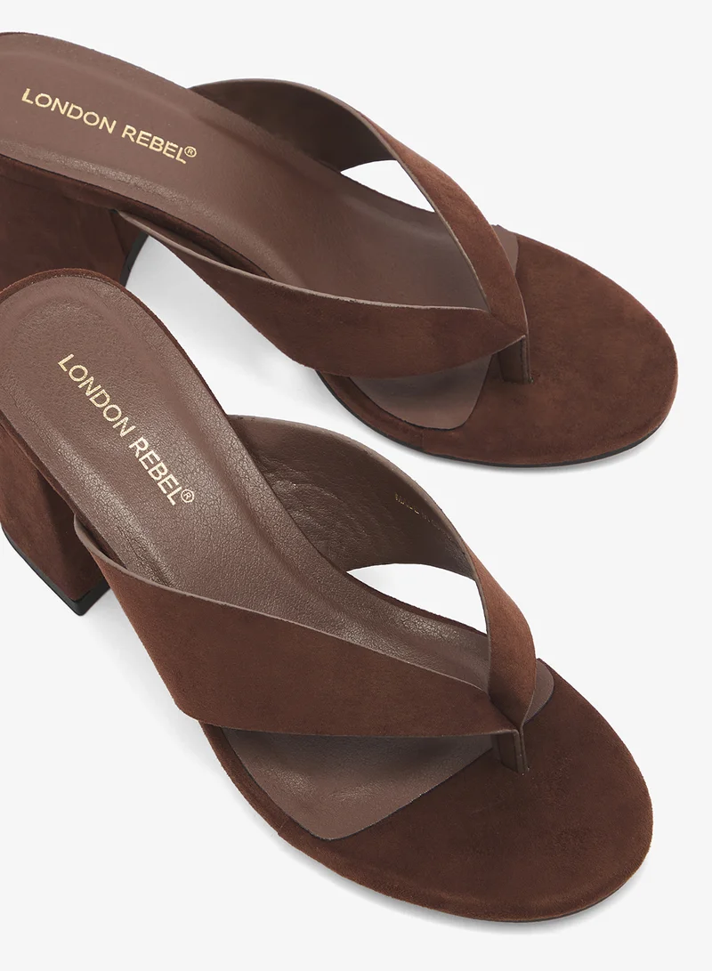 London Rebel  Elle Single Strap High-Heel Sandals for Women | Best Price UAE